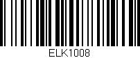 Código de barras (EAN, GTIN, SKU, ISBN): 'ELK1008'
