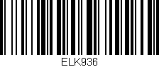 Código de barras (EAN, GTIN, SKU, ISBN): 'ELK936'