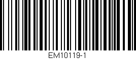 Código de barras (EAN, GTIN, SKU, ISBN): 'EM10119-1'