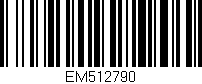 Código de barras (EAN, GTIN, SKU, ISBN): 'EM512790'
