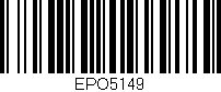 Código de barras (EAN, GTIN, SKU, ISBN): 'EPO5149'