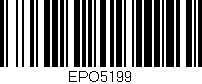 Código de barras (EAN, GTIN, SKU, ISBN): 'EPO5199'
