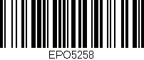 Código de barras (EAN, GTIN, SKU, ISBN): 'EPO5258'