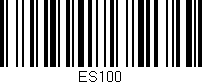 Código de barras (EAN, GTIN, SKU, ISBN): 'ES100'