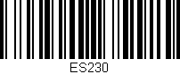 Código de barras (EAN, GTIN, SKU, ISBN): 'ES230'