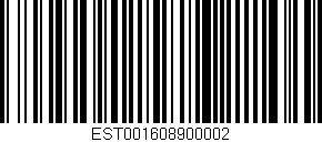 Código de barras (EAN, GTIN, SKU, ISBN): 'EST001608900002'