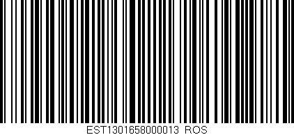 Código de barras (EAN, GTIN, SKU, ISBN): 'EST1301658000013/ROS'