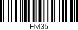 Código de barras (EAN, GTIN, SKU, ISBN): 'FM35'