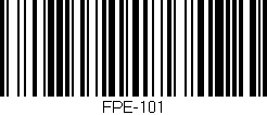 Código de barras (EAN, GTIN, SKU, ISBN): 'FPE-101'