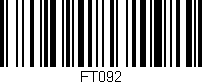 Código de barras (EAN, GTIN, SKU, ISBN): 'FT092'