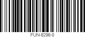 Código de barras (EAN, GTIN, SKU, ISBN): 'FUN-8296-0'