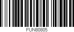 Código de barras (EAN, GTIN, SKU, ISBN): 'FUN80805'