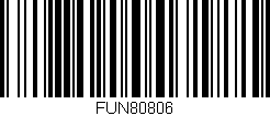 Código de barras (EAN, GTIN, SKU, ISBN): 'FUN80806'