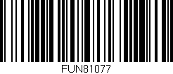 Código de barras (EAN, GTIN, SKU, ISBN): 'FUN81077'
