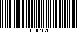 Código de barras (EAN, GTIN, SKU, ISBN): 'FUN81078'