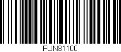 Código de barras (EAN, GTIN, SKU, ISBN): 'FUN81100'