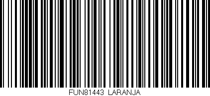 Código de barras (EAN, GTIN, SKU, ISBN): 'FUN81443/LARANJA'