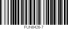 Código de barras (EAN, GTIN, SKU, ISBN): 'FUN8426-7'