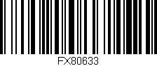 Código de barras (EAN, GTIN, SKU, ISBN): 'FX80633'