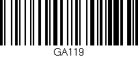 Código de barras (EAN, GTIN, SKU, ISBN): 'GA119'