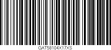 Código de barras (EAN, GTIN, SKU, ISBN): 'GAT58104X17XS'