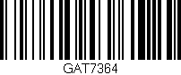 Código de barras (EAN, GTIN, SKU, ISBN): 'GAT7364'