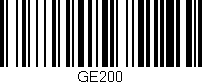 Código de barras (EAN, GTIN, SKU, ISBN): 'GE200'