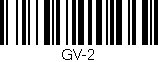 Código de barras (EAN, GTIN, SKU, ISBN): 'GV-2'