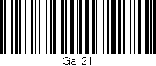 Código de barras (EAN, GTIN, SKU, ISBN): 'Ga121'