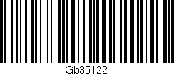 Código de barras (EAN, GTIN, SKU, ISBN): 'Gb35122'