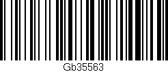 Código de barras (EAN, GTIN, SKU, ISBN): 'Gb35563'