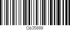 Código de barras (EAN, GTIN, SKU, ISBN): 'Gb35688'