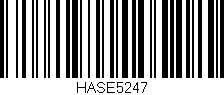 Código de barras (EAN, GTIN, SKU, ISBN): 'HASE5247'
