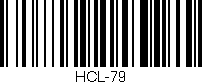 Código de barras (EAN, GTIN, SKU, ISBN): 'HCL-79'