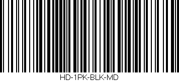 Código de barras (EAN, GTIN, SKU, ISBN): 'HD-1PK-BLK-MD'