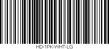 Código de barras (EAN, GTIN, SKU, ISBN): 'HD-1PK-WHT-LG'
