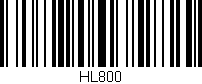 Código de barras (EAN, GTIN, SKU, ISBN): 'HL800'