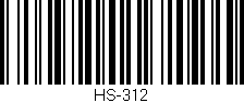 Código de barras (EAN, GTIN, SKU, ISBN): 'HS-312'