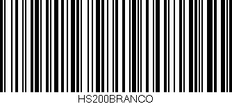 Código de barras (EAN, GTIN, SKU, ISBN): 'HS200BRANCO'