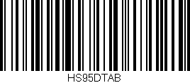 Código de barras (EAN, GTIN, SKU, ISBN): 'HS95DTAB'