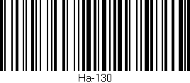 Código de barras (EAN, GTIN, SKU, ISBN): 'Ha-130'