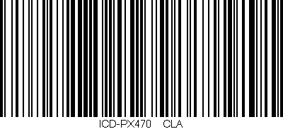 Código de barras (EAN, GTIN, SKU, ISBN): 'ICD-PX470//CLA'