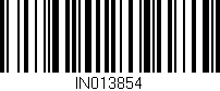 Código de barras (EAN, GTIN, SKU, ISBN): 'IN013854'