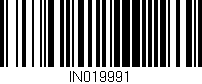 Código de barras (EAN, GTIN, SKU, ISBN): 'IN019991'