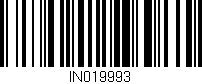 Código de barras (EAN, GTIN, SKU, ISBN): 'IN019993'