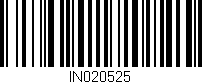 Código de barras (EAN, GTIN, SKU, ISBN): 'IN020525'