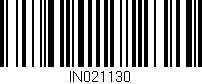 Código de barras (EAN, GTIN, SKU, ISBN): 'IN021130'