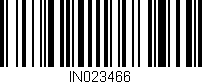 Código de barras (EAN, GTIN, SKU, ISBN): 'IN023466'
