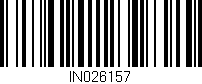 Código de barras (EAN, GTIN, SKU, ISBN): 'IN026157'