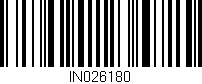 Código de barras (EAN, GTIN, SKU, ISBN): 'IN026180'